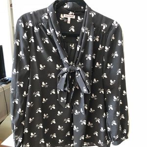 Juicy Couture Tie Neck Blouse